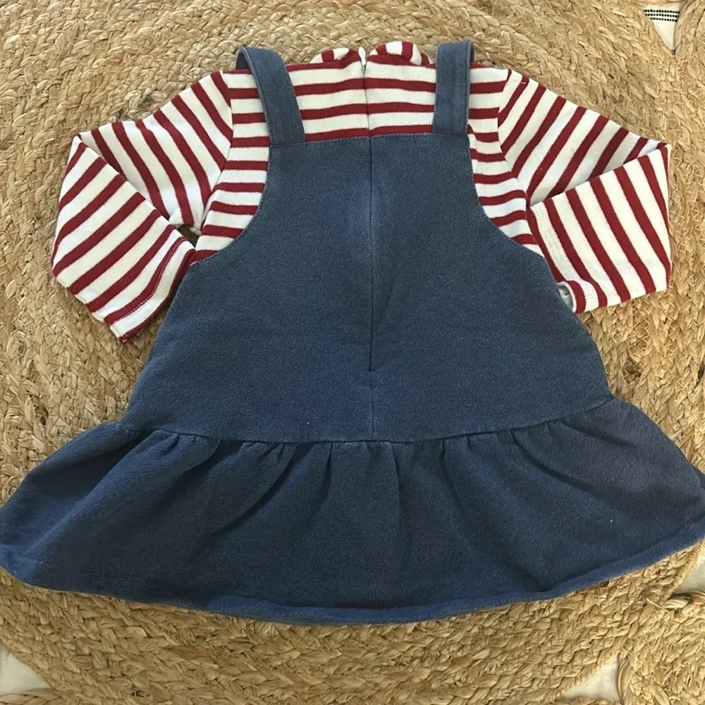 Mayoral Skirt Bodysuit embroidered bear. Size 12mo